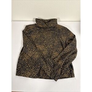 Free People Cropped Turtle Neck Cotton L/S Top‎ XS D2